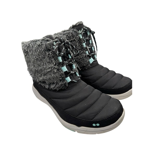 Ryka Shoes - Ryka Women's Winter Boots Size 8 Black Insulated Lace Up Outdoor Comfort‎ Boots
